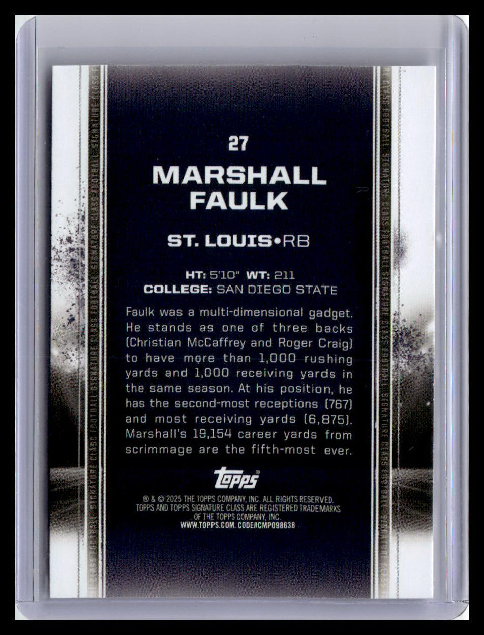 2024 Topps Signature Class #27 Marshall Faulk