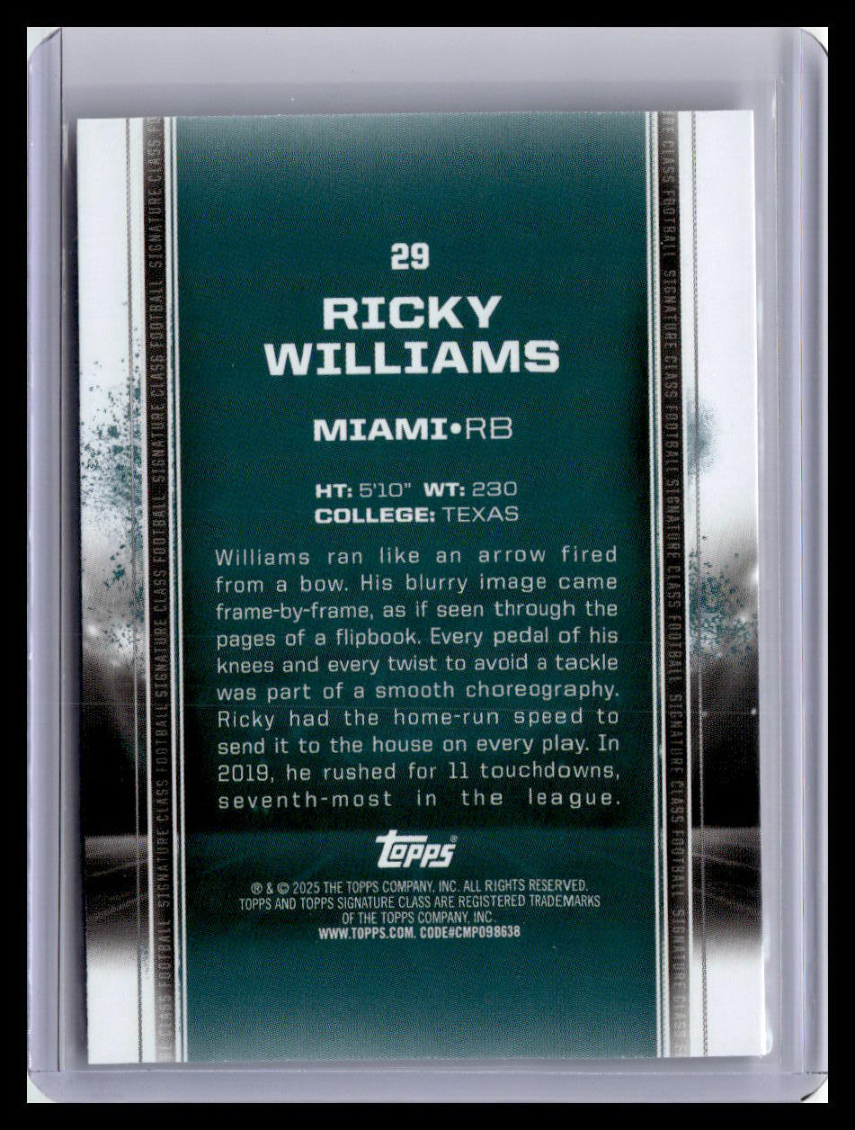 2024 Topps Signature Class #29 Ricky Williams