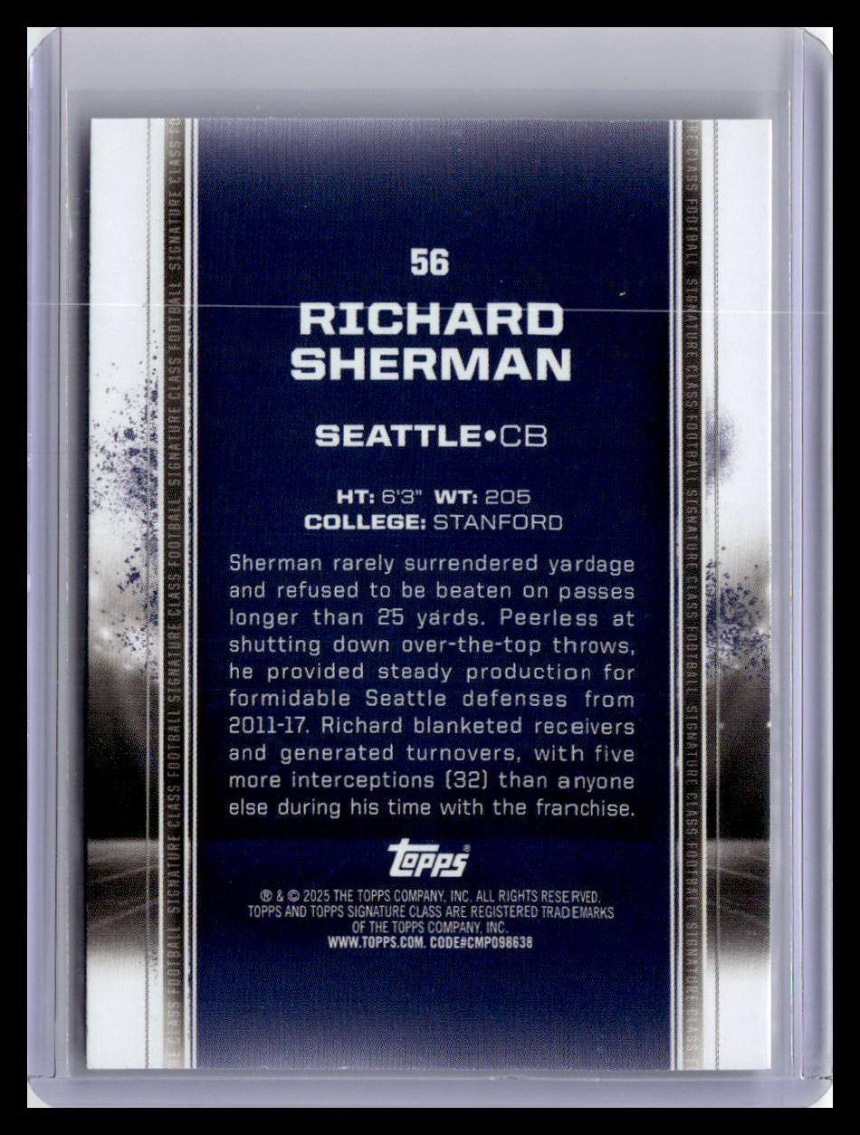 2024 Topps Signature Class #56 Richard Sherman