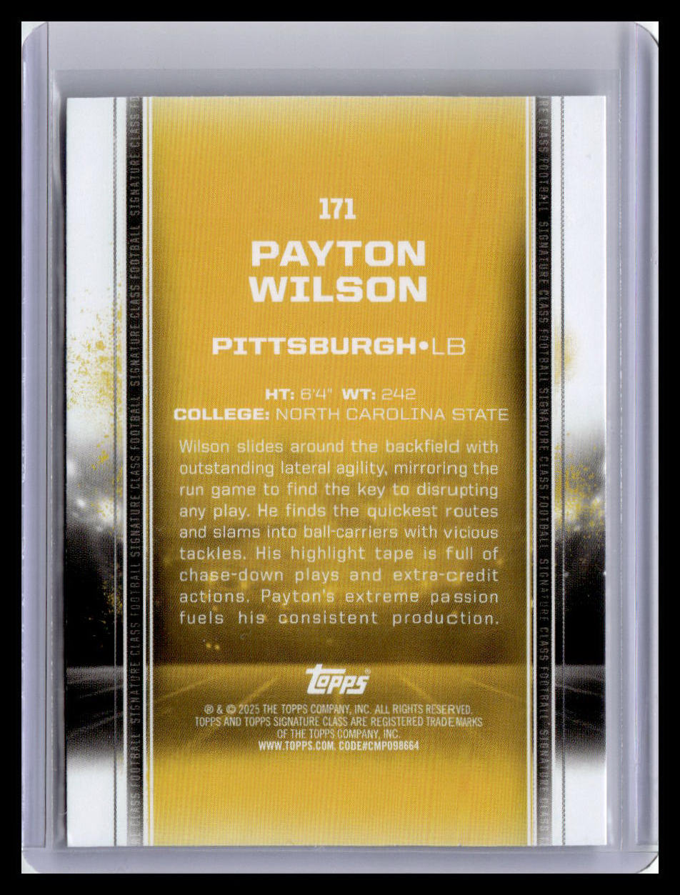 2024 Topps Signature Class #171 Payton Wilson (RC)