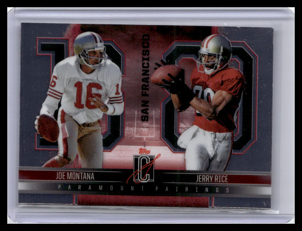 2024 Topps Signature Class - Paramount Pairings #PP-13 Jerry Rice / Joe Montana