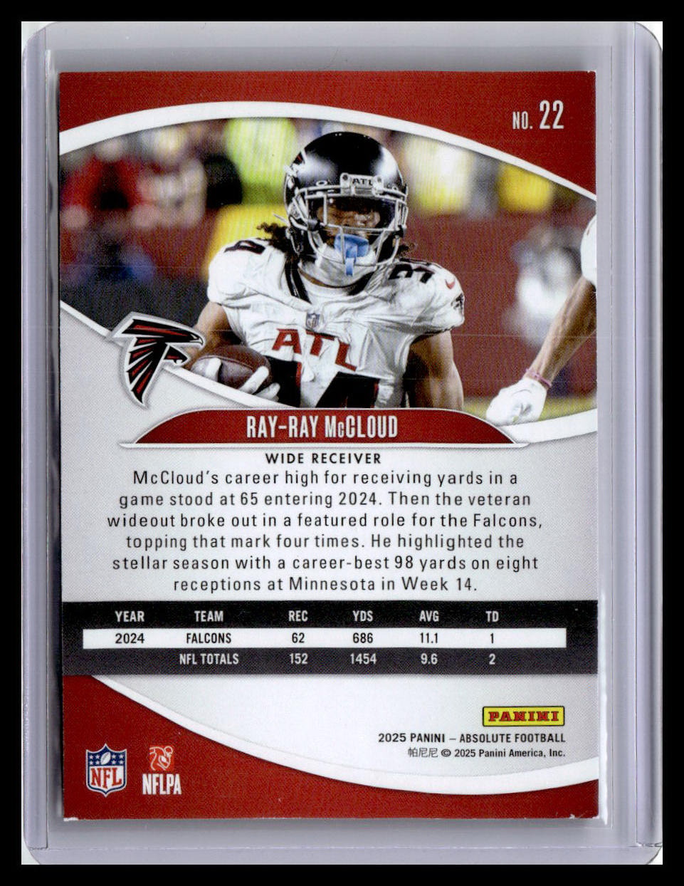 2025 Panini Absolute #22 Ray-Ray McCloud