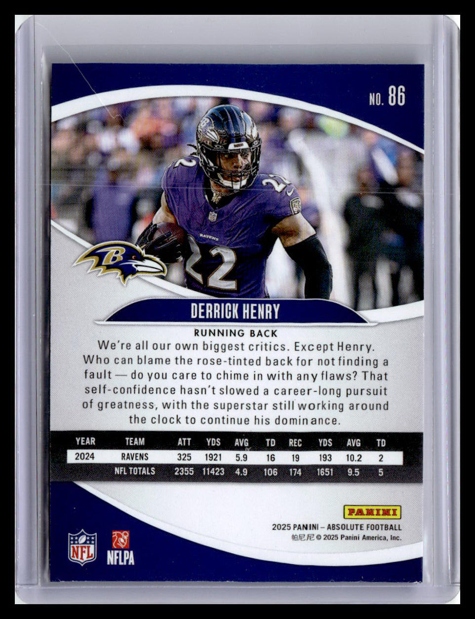 2025 Panini Absolute #86 Derrick Henry