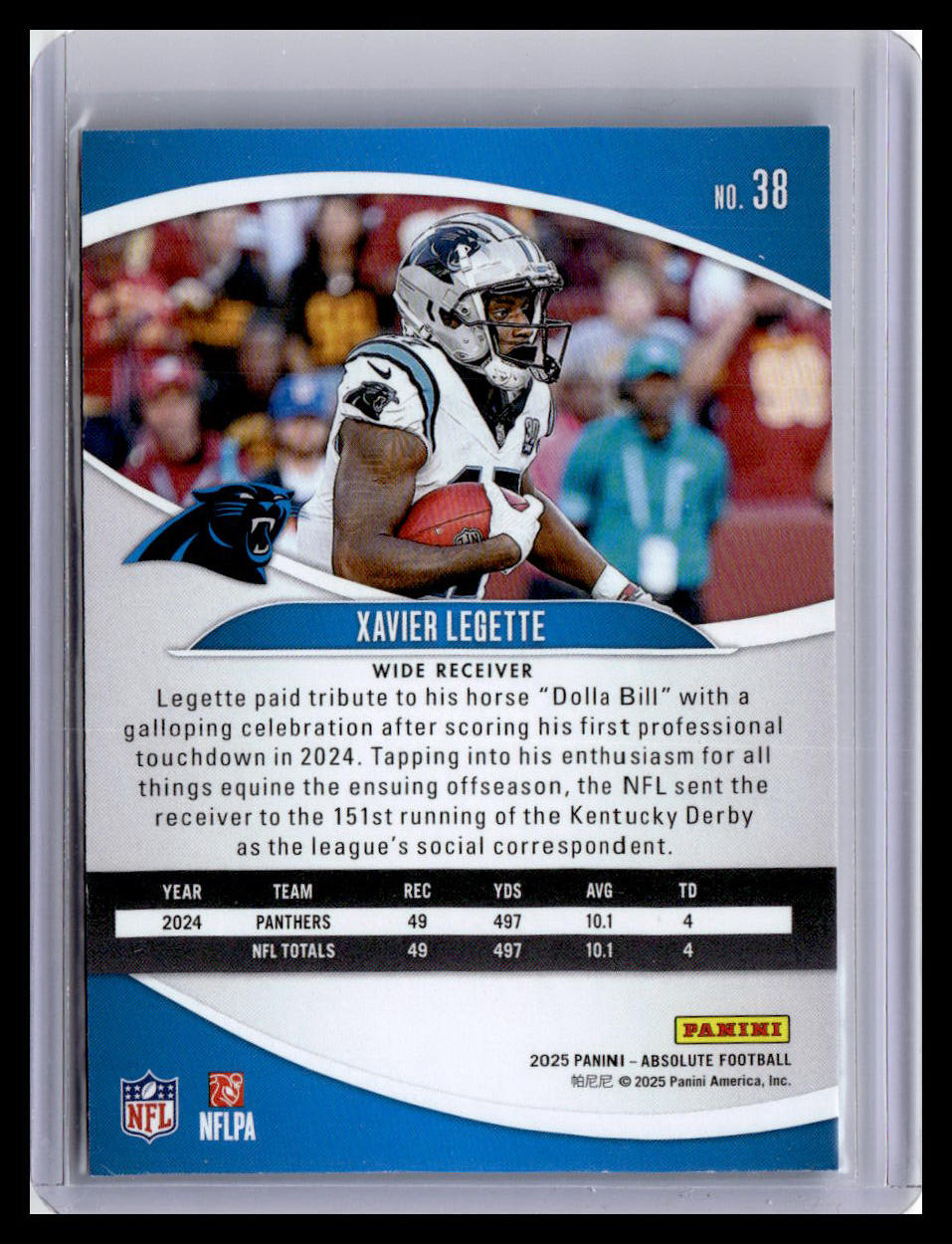 2025 Panini Absolute #38 Xavier Legette