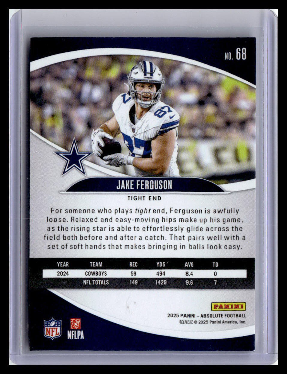 2025 Panini Absolute #68 Jake Ferguson Retail