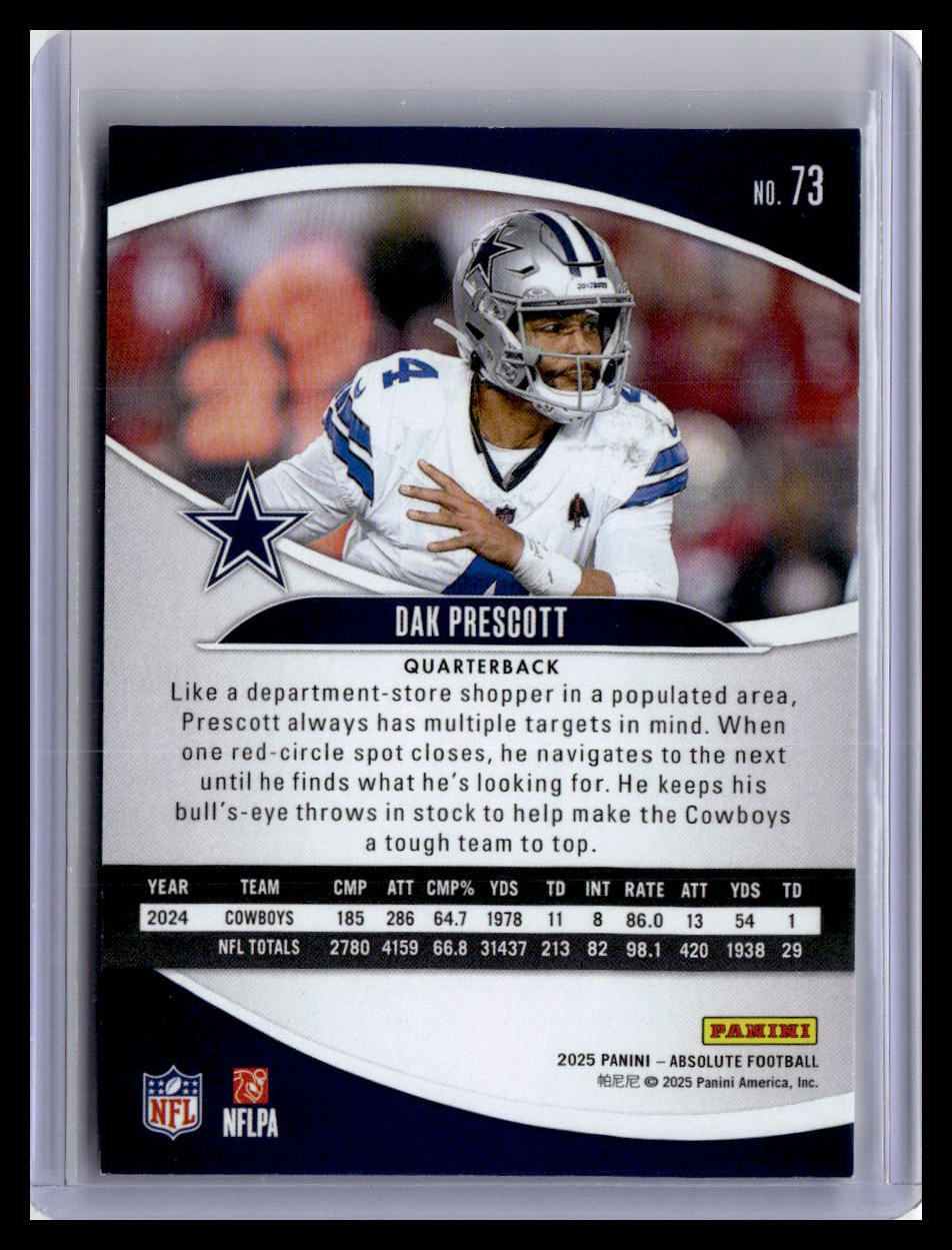 2025 Panini Absolute #73 Dak Prescott Retail