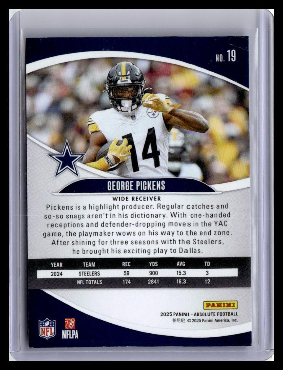2025 Panini Absolute #19 George Pickens Retail