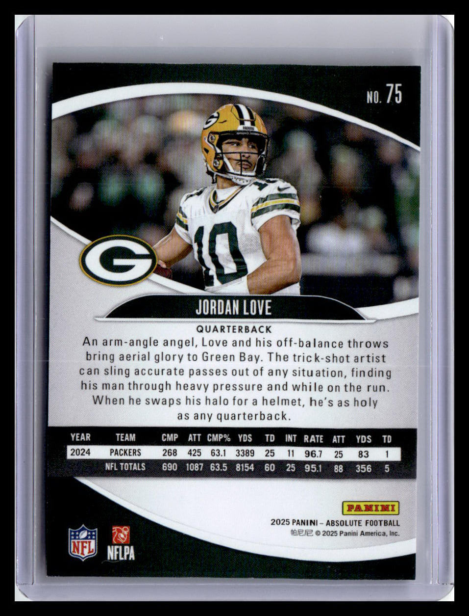 2025 Panini Absolute #75 Jordan Love Retail