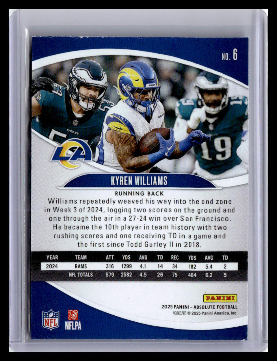 2025 Panini Absolute #6 Kyren Williams Retail