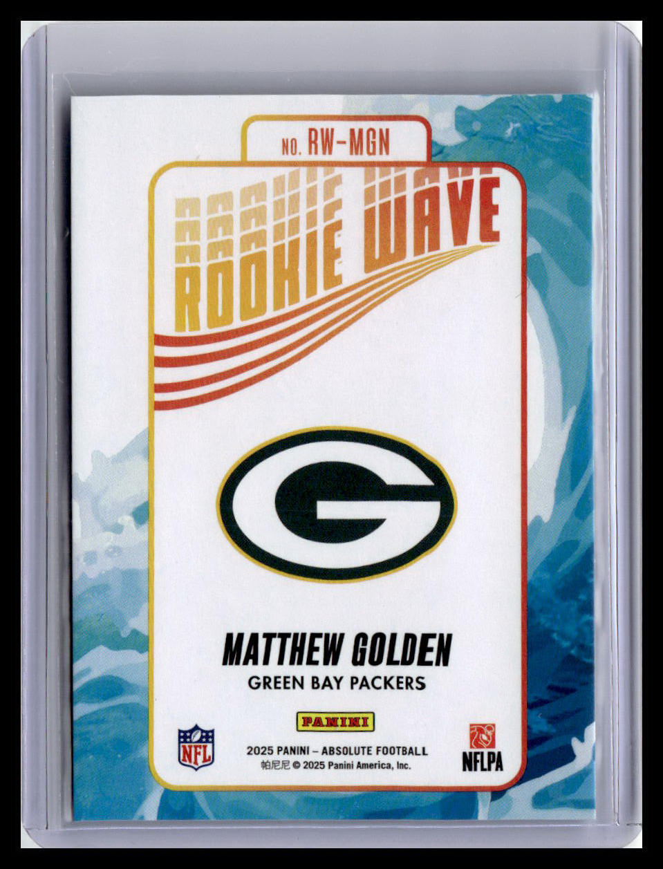 2025 Panini Absolute #RW-MGN Matthew Golden Rookie Wave