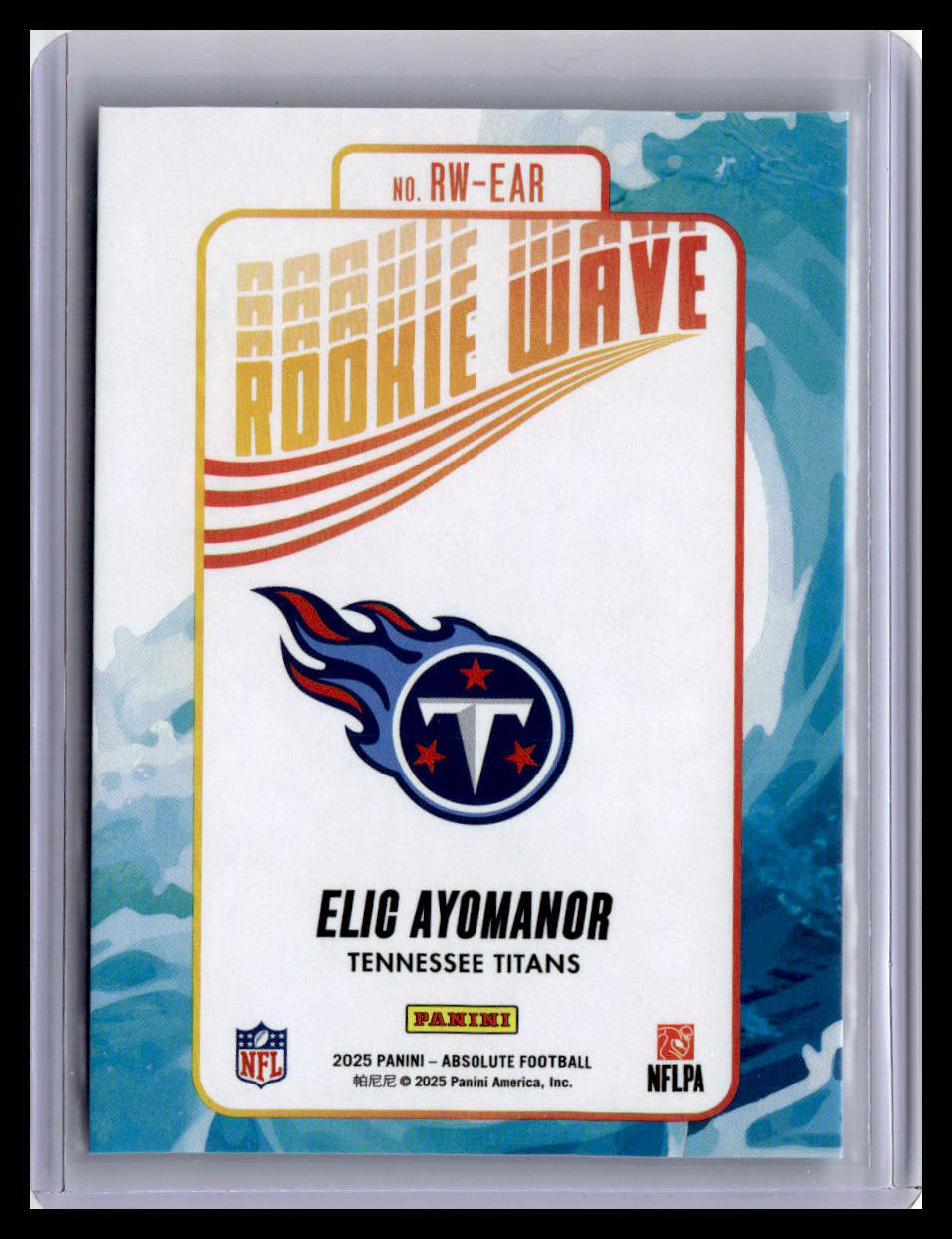 2025 Panini Absolute #RW-EAR Elic Ayomanor Rookie Wave