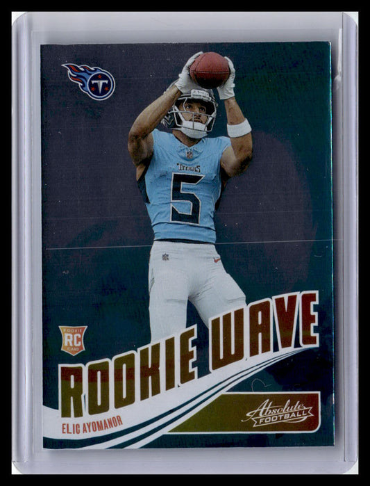 2025 Panini Absolute #RW-EAR Elic Ayomanor Rookie Wave