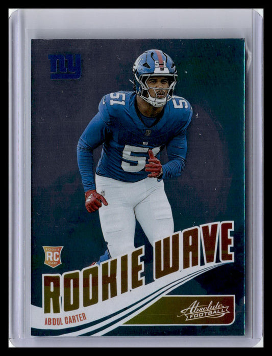 2025 Panini Absolute #RW-ACR Abdul Carter Rookie Wave