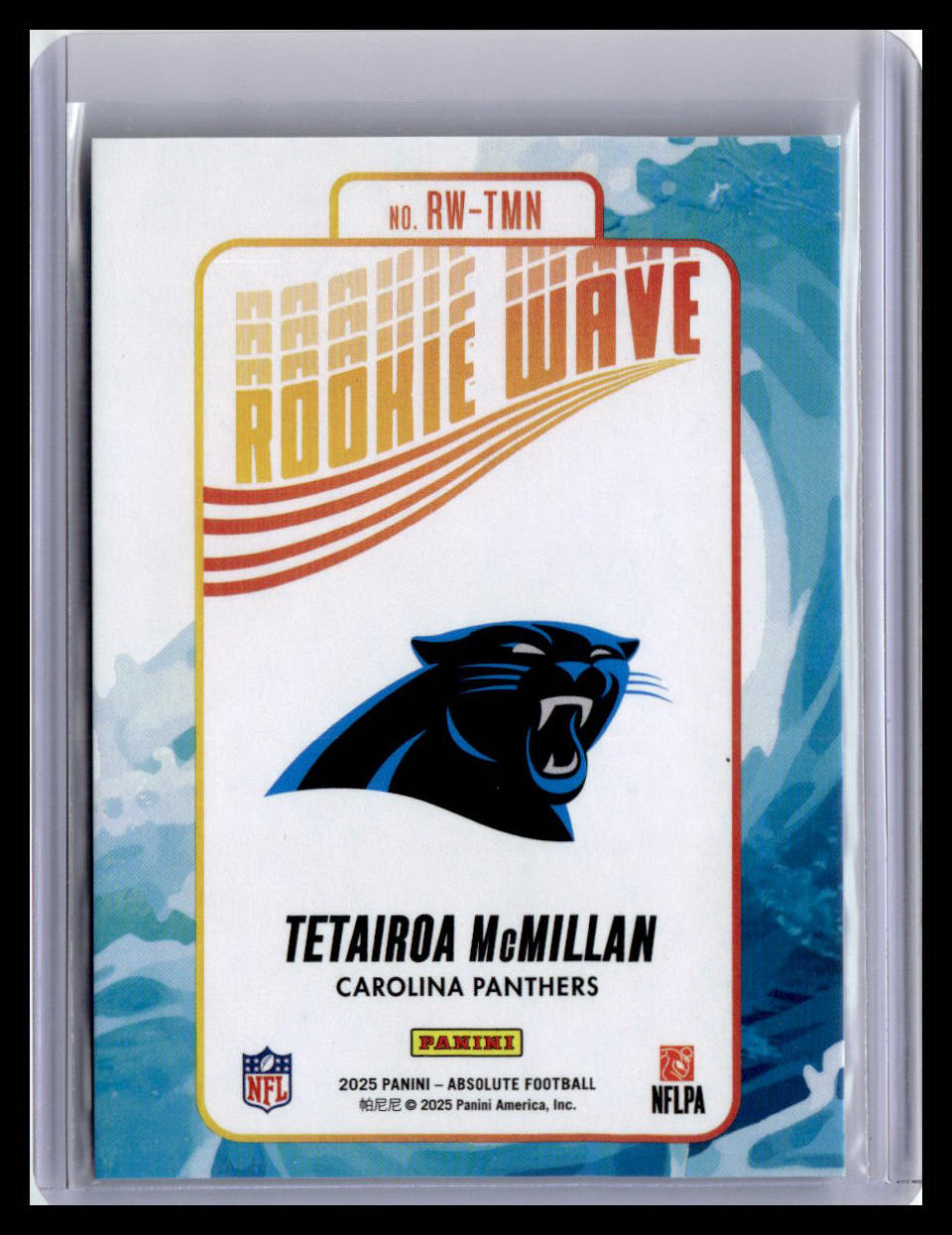 2025 Panini Absolute #RW-TMN Tetairoa McMillan Rookie Wave