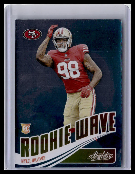 2025 Panini Absolute #RW-MWS Mykel Williams Rookie Wave