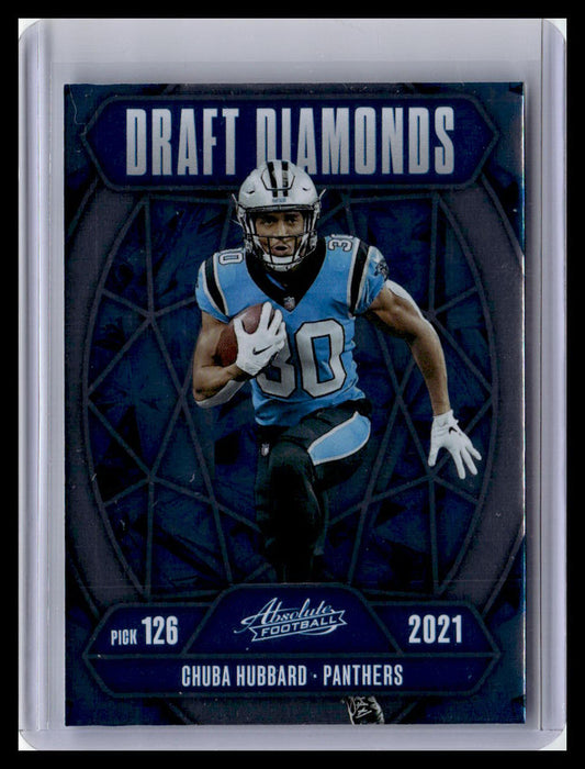 2025 Panini Absolute #DD-CHD Chuba Hubbard Draft Diamonds