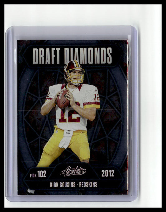 2025 Panini Absolute #DD-NCS Kirk Cousins Draft Diamonds