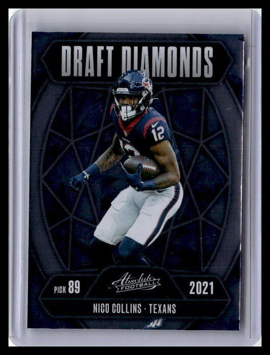 2025 Panini Absolute #DD-NCS Nico Collins Draft Diamonds