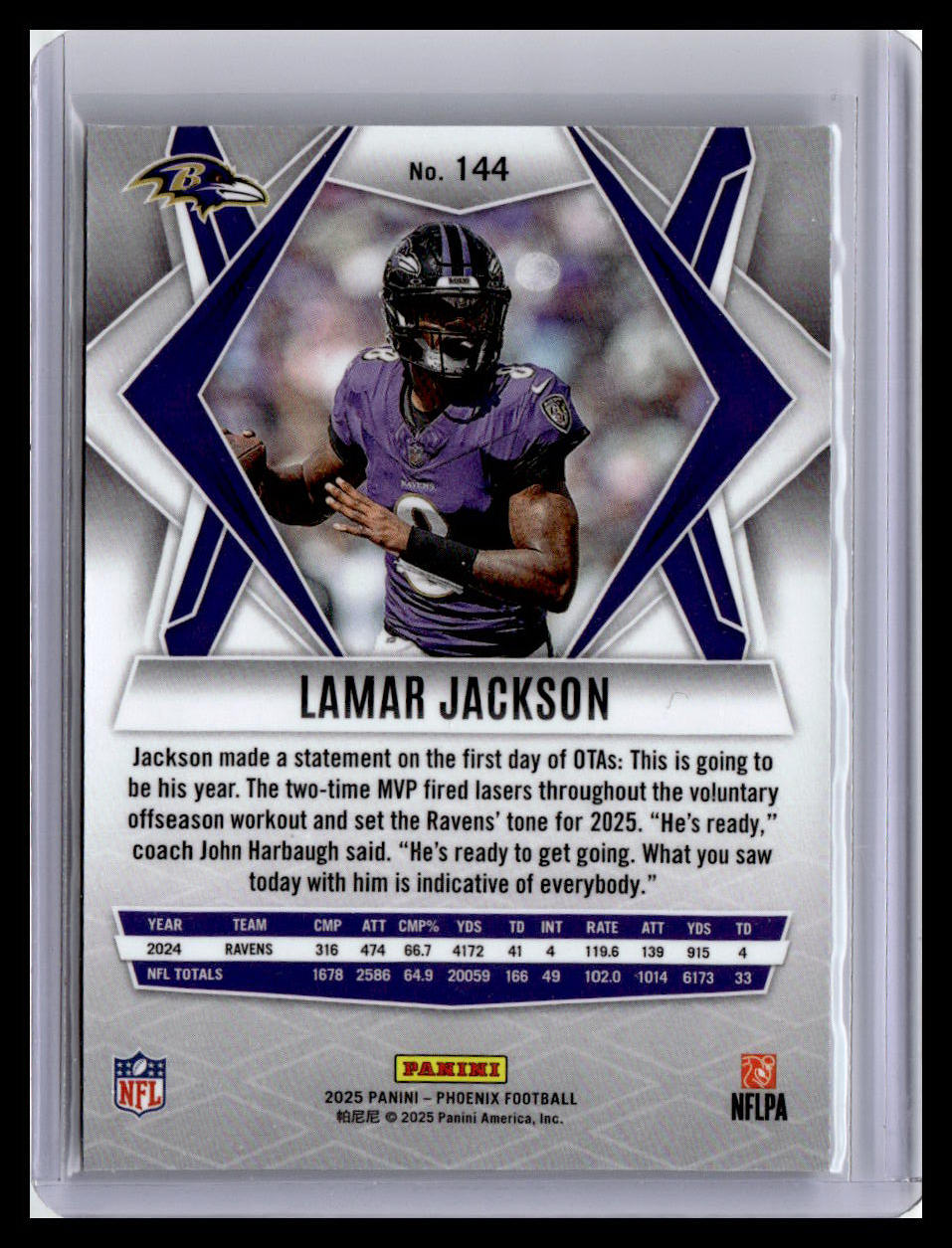 2025 Panini Phoenix #144 Lamar Jackson