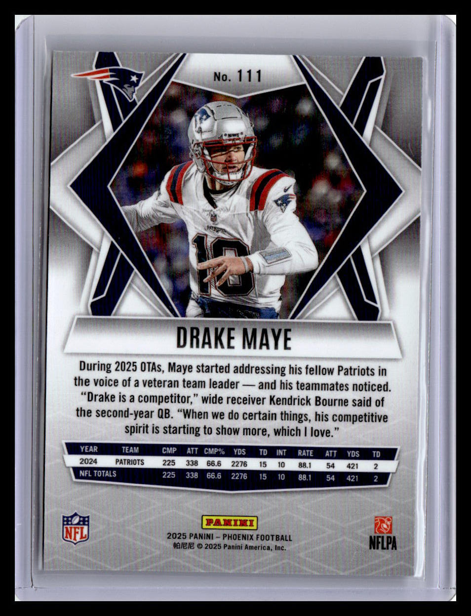 2025 Panini Phoenix #111 Drake Maye