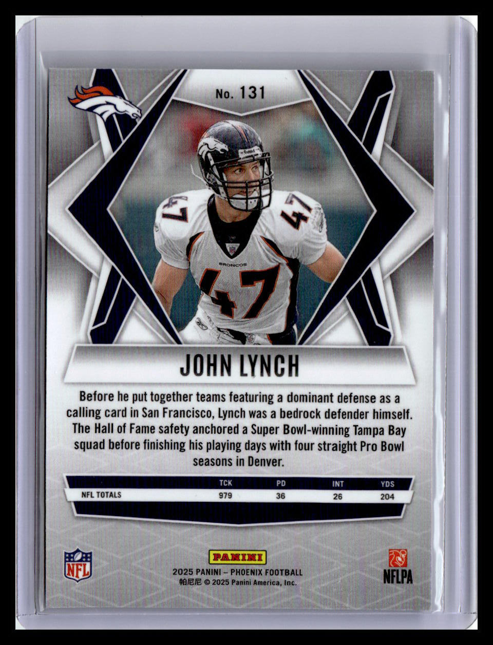 2025 Panini Phoenix #131 John Lynch
