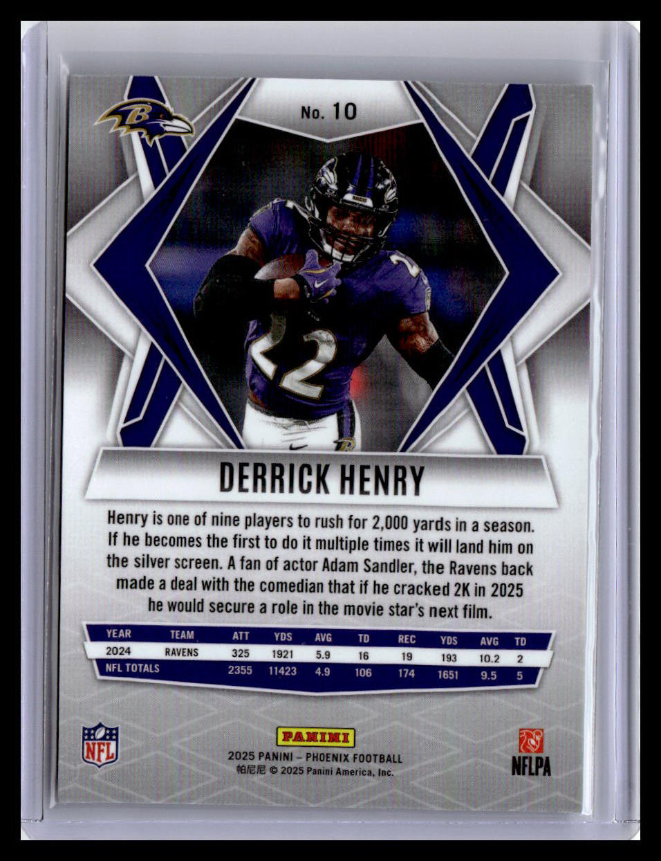 2025 Panini Phoenix #10 Derrick Henry Fireburst Prizm #/350