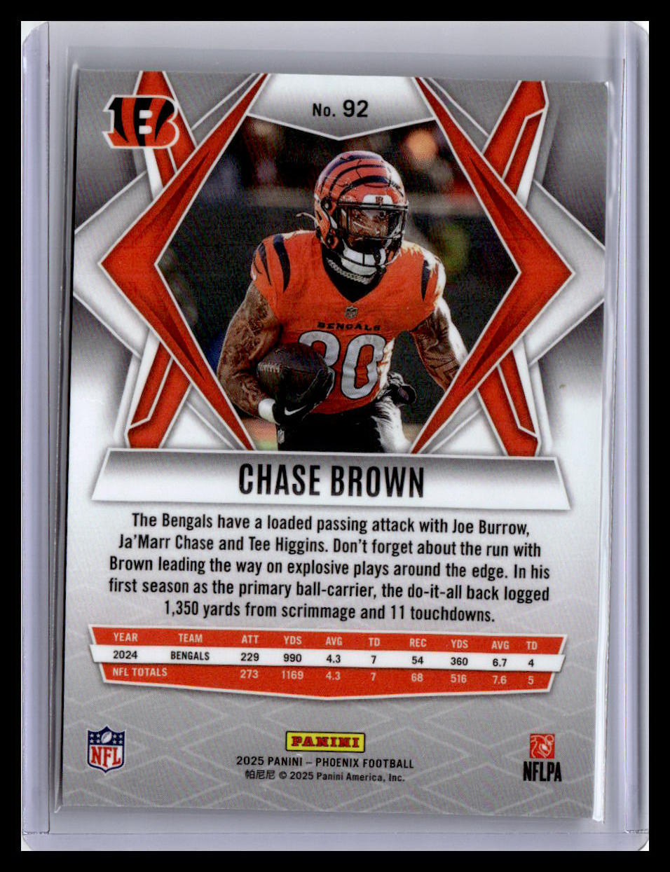 2025 Panini Phoenix #92 Chase Brown