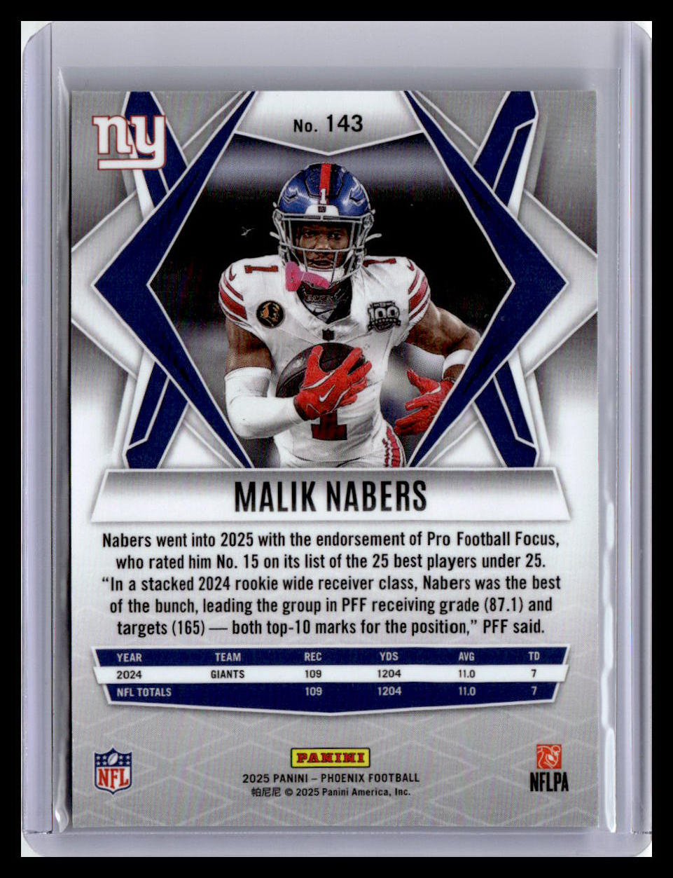 2025 Panini Phoenix #143 Malik Nabers