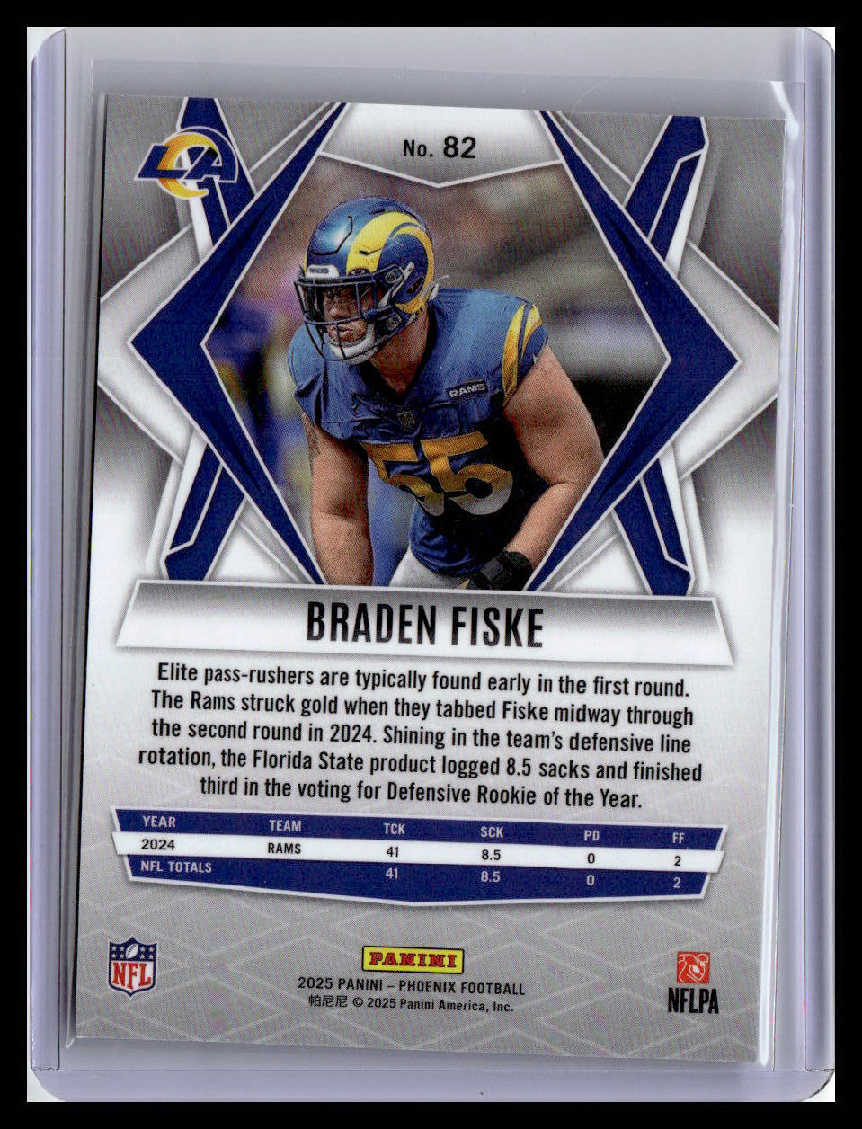 2025 Panini Phoenix #82 Braden Fiske