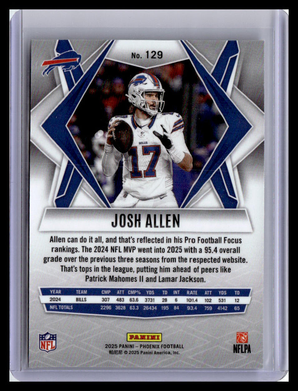 2025 Panini Phoenix #129 Josh Allen