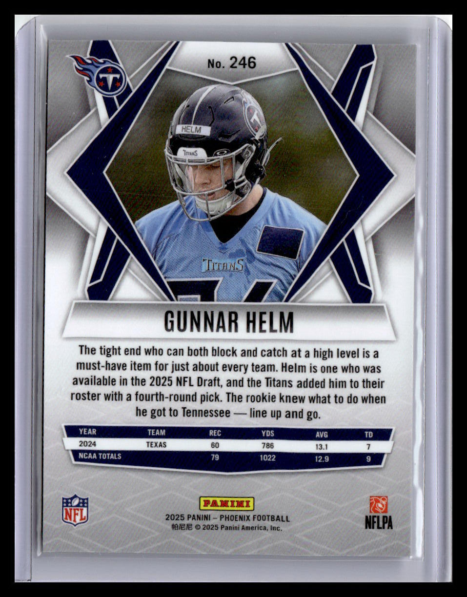 2025 Panini Phoenix #246 Gunnar Helm (RC)