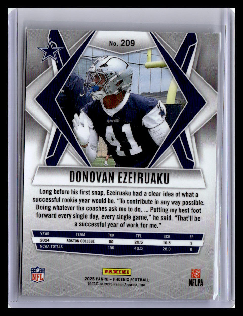 2025 Panini Phoenix #209 Donovan Ezeiruaku (RC)