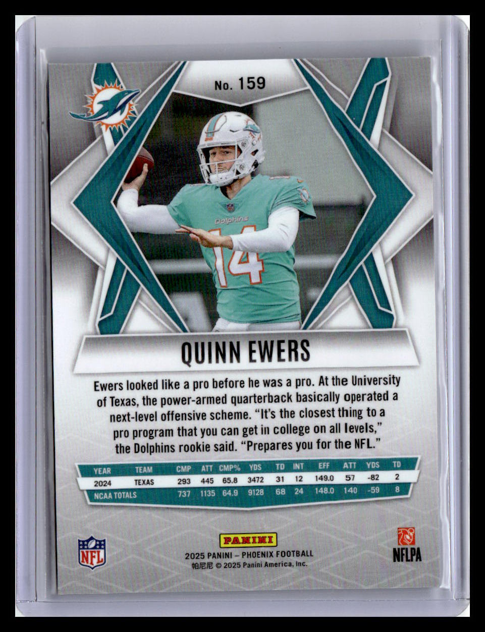 2025 Panini Phoenix #159 Quinn Ewers