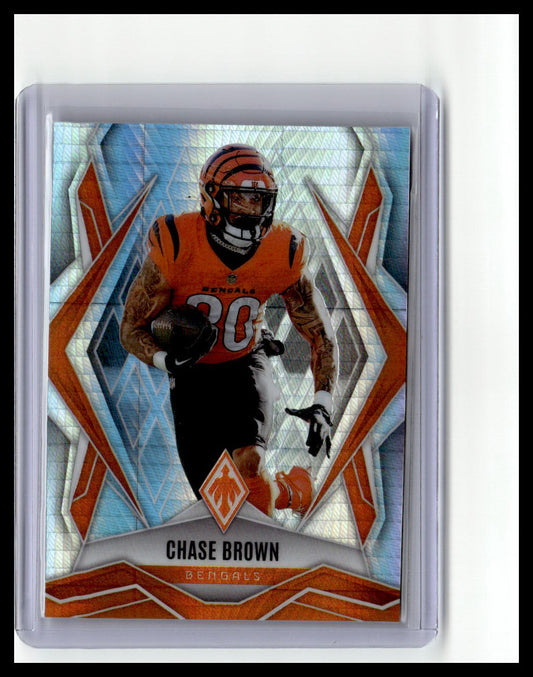 2025 Panini Phoenix #92 Chase Brown Silver Hyper Prizm