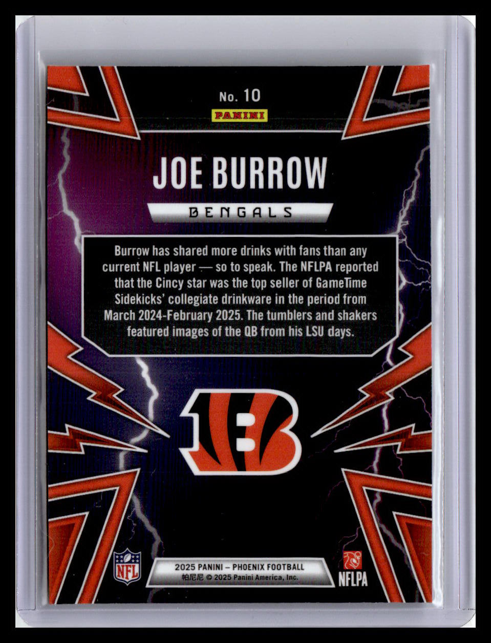 2025 Panini Phoenix #10 Joe Burrow Thunderbirds