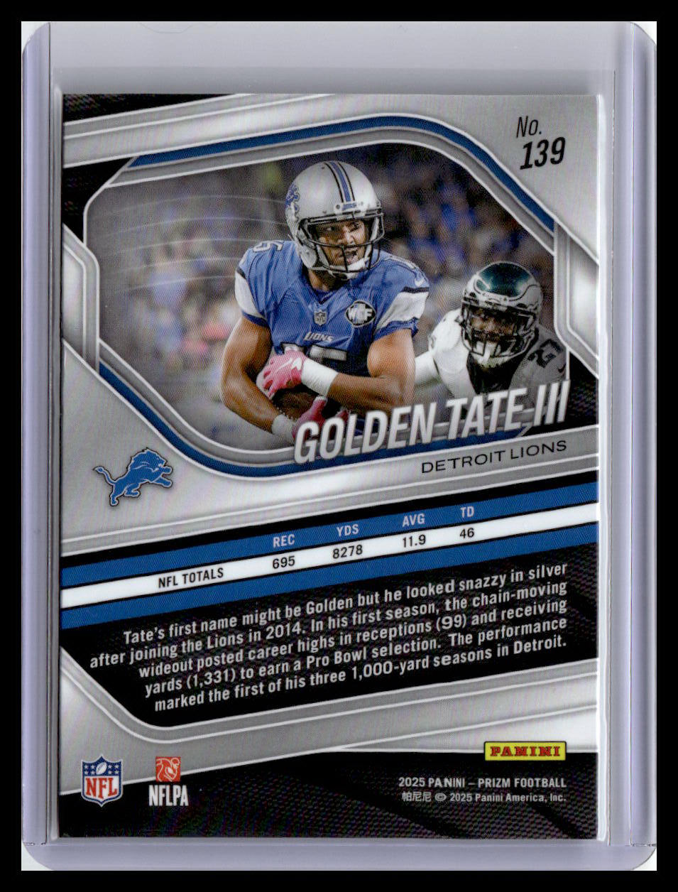 2025 Panini Prizm #139 Golden Tate III