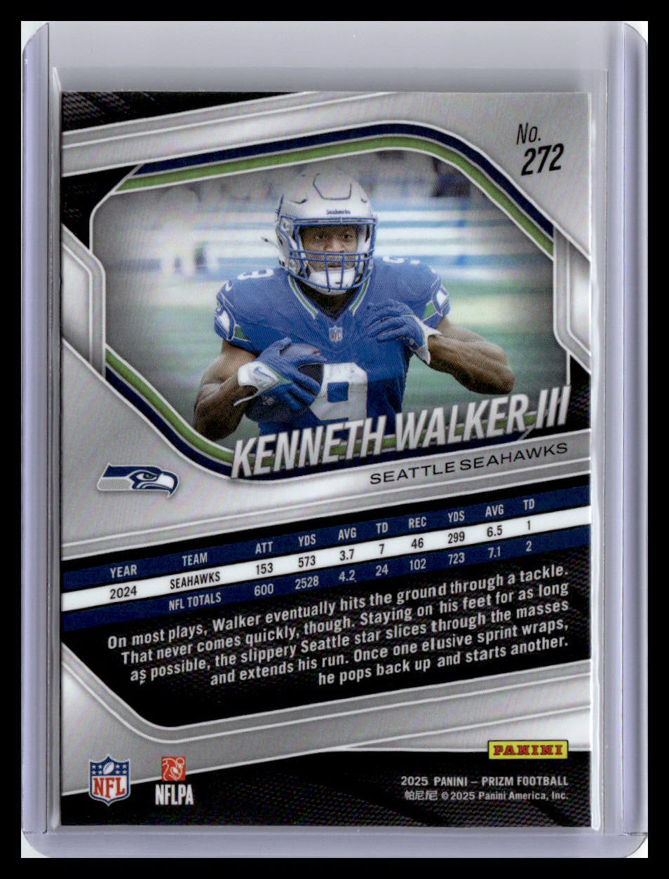 2025 Panini Prizm #272 Kenneth Walker III
