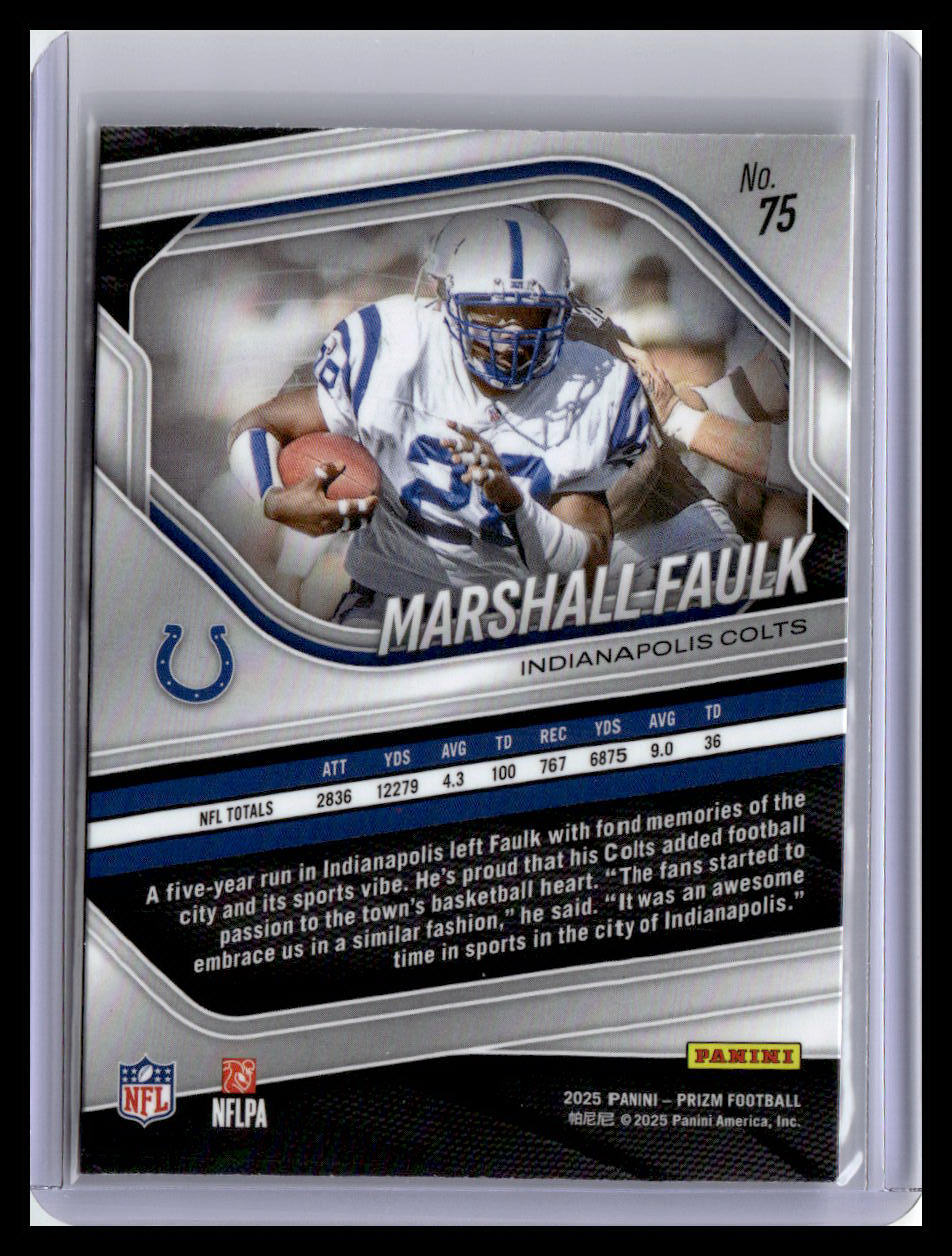 2025 Panini Prizm #75 Marshall Faulk