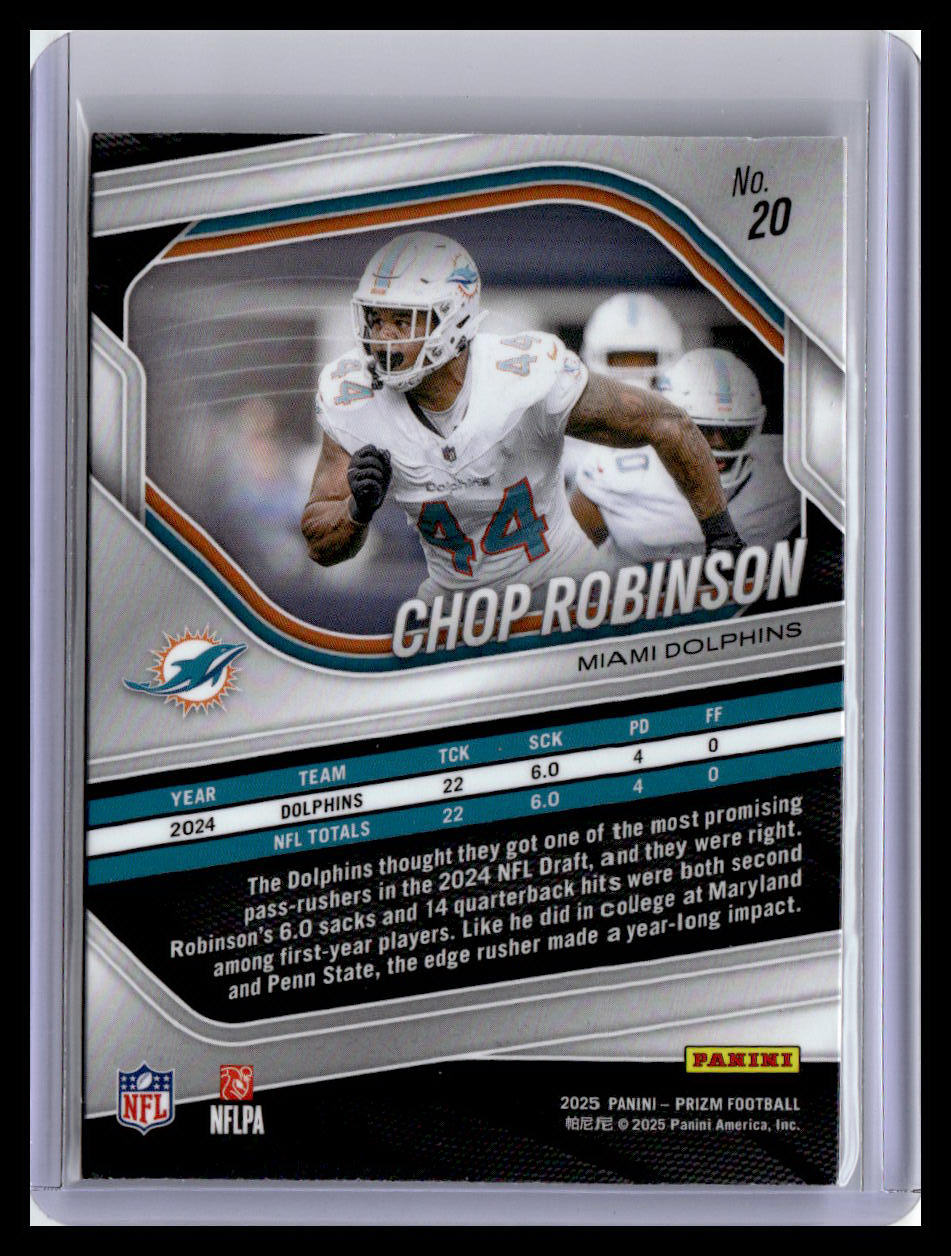 2025 Panini Prizm #20 Chop Robinson