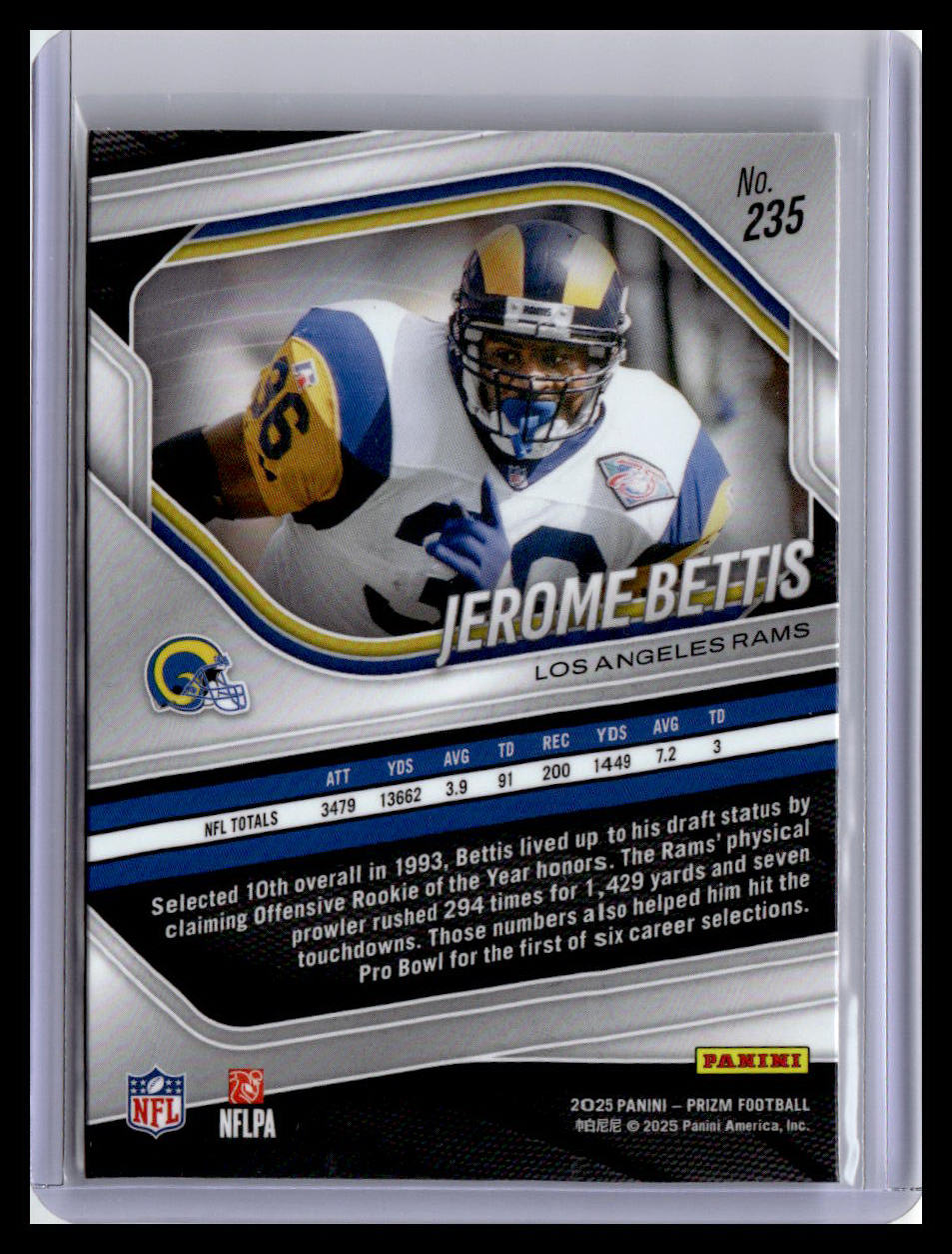 2025 Panini Prizm #235 Jerome Bettis