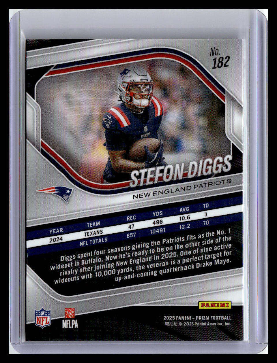 2025 Panini Prizm #182 Stefon Diggs