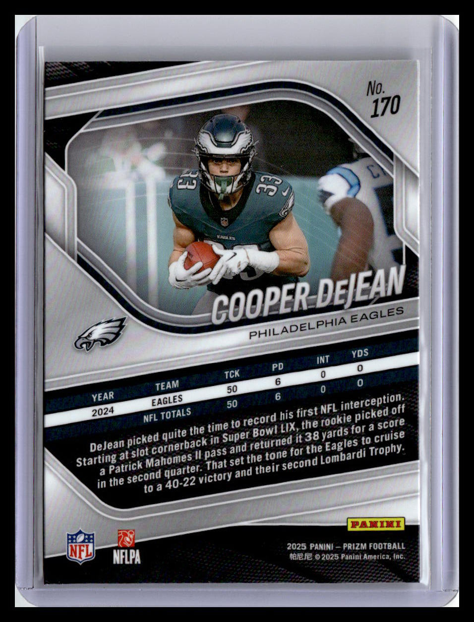 2025 Panini Prizm #170 Cooper DeJean