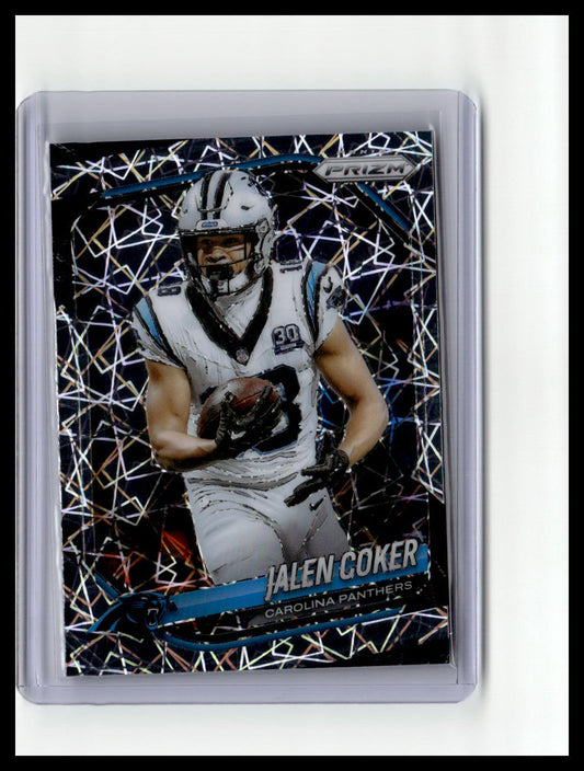 2025 Panini Prizm #55 Jalen Coker Lazer