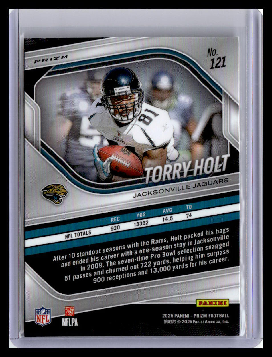 2025 Panini Prizm #121 Torry Holt Lazer