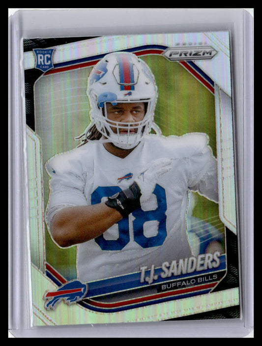 2025 Panini Prizm #338 T.J. Sanders Silver