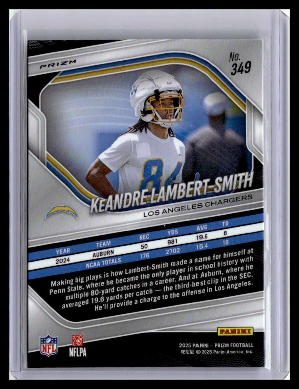 2025 Panini Prizm #349 KeAndre Lambert-Smith Silver