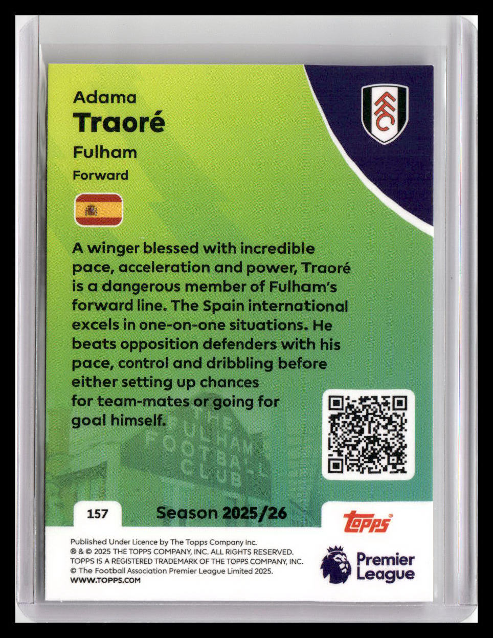 2025-26 Topps Premier League #157 Adama Traoré