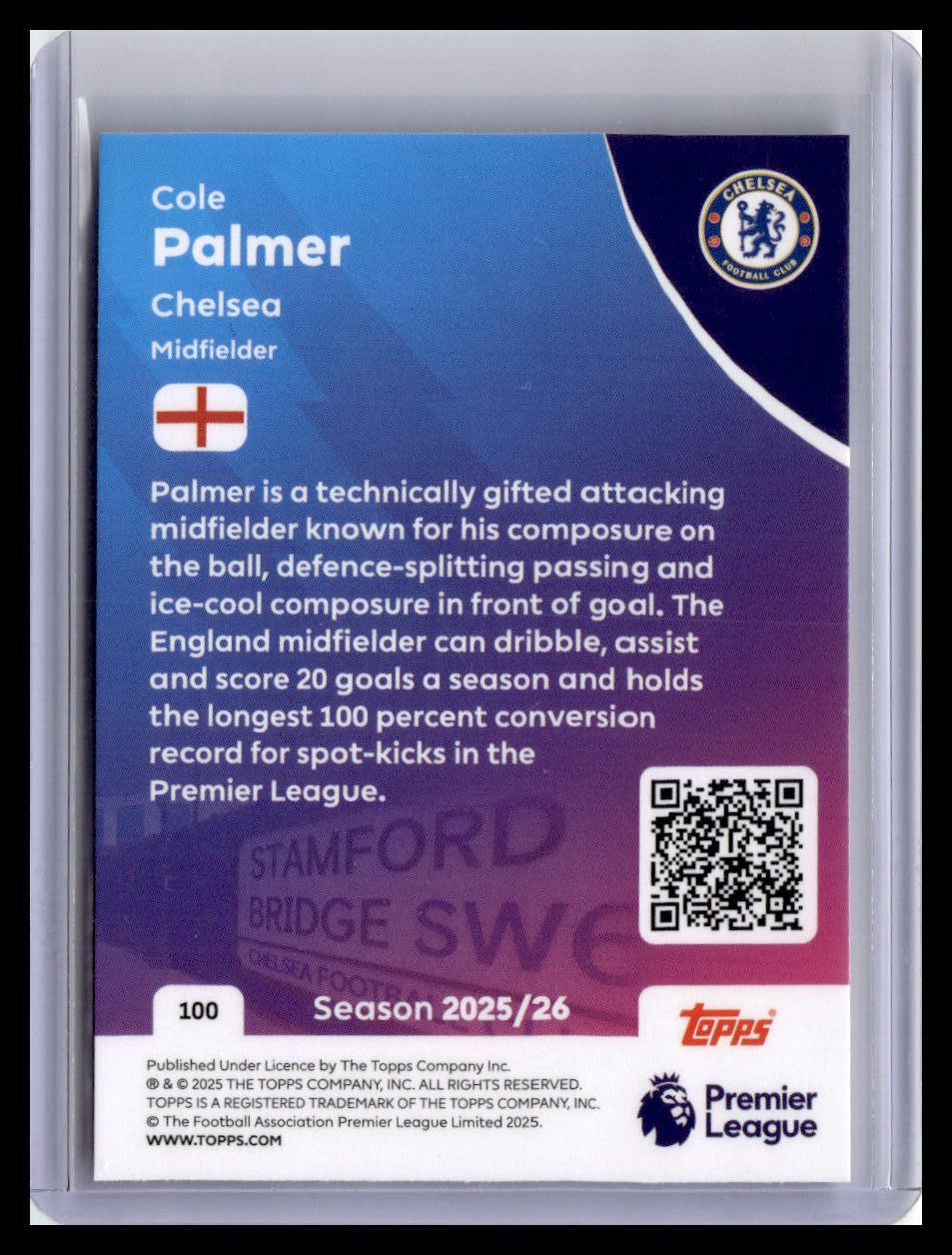 2025-26 Topps Premier League #100 Cole Palmer