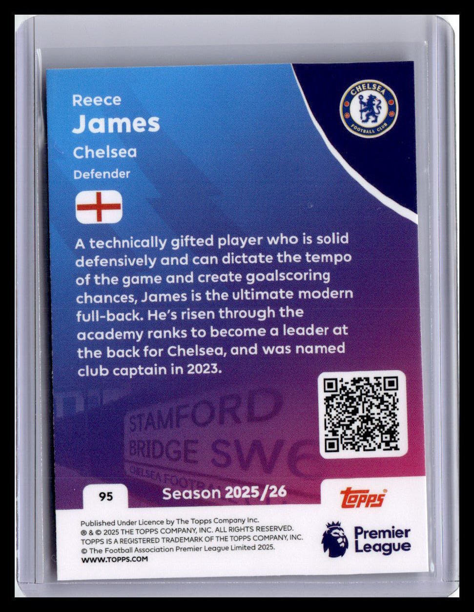 2025-26 Topps Premier League #95 Reece James