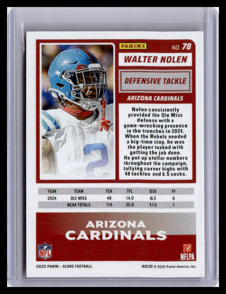 2025 Score-A-Treat #78 Walter Nolen